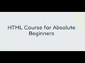 Learn HTML -  HTML Crash Course for Absolute Beginners - Lesson 9 HTML Ordered and Unordered Lists