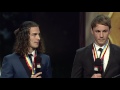 2016 Reserves Magarey Medallists Lachlan Earl (Glenelg) and Jake Comitogianni (Eagles)