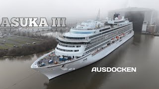 ASUKA III Ausdocken an der Meyer Werft am 18.Januar / Ave-Drone-Aviator