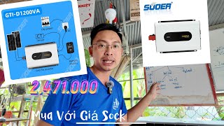 Phân biệt Hoà Lưới Bám Tải & Không Bám Tải. Săn Voucher 800k khi mua Suoer 1200VA giá 2tr5