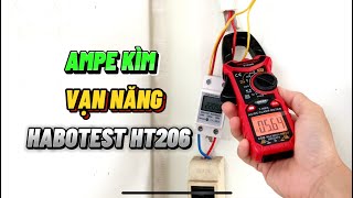 Ampe kìm đo dòng điện AC và DC vạn năng kỹ thuật số Habotest HT206D HT206A HT206B