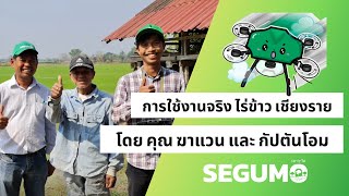 SEGUMO DRONE | เซกุโม | การใช้งานจริง | ไร่ข้าว เชียงราย โดย คุณ ฆาแวน และ กัปตันโอม