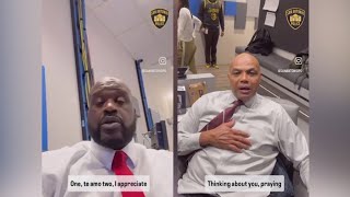 Shaquille O'Neal and Charles Barkley post well wishes for wounded San Antonio police officers