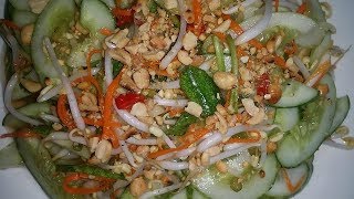 Cách làm nộm dưa chuột leo giòn ngon không ra nước!