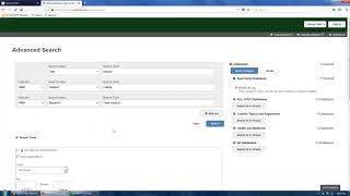 Discovery Search: Using Advanced Search Features