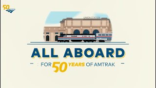 Amtrak Livery History -  50th Anniversary