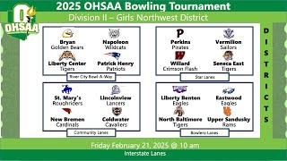 2/21/25 - Girls OHSAA D2 Northwest District