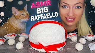 ASMR Eating Chocolate Cake Big Ferrero Raffaello (DESSERT, MUKBANG 먹방) Crunchy Sounds. No Talking