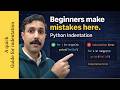 What is indentation in python | Python indentation | Python for beginner | Mruduraj