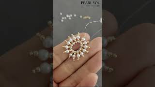 Beaded Pearl Earrings Tutorial #earringsmaking #diyearring #beadingtutorials