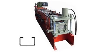 [Chinese Simplified]印尼使用优质C形冲孔钢轧辊成型机供料器