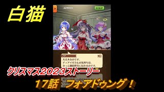 白猫　クリスマス２０２３ストーリー　１７話　フォアドゥング！　ガチャキャラ　ディアイゼ（杖）ルカ（双剣）ノア（鎖剣）　＃３０　【白猫プロジェクト】