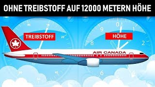 Auf einer Höhe von 12000 Metern ging diesem Flugzeug der Treibstoff AUS. Sieh Dir an, was passierte!