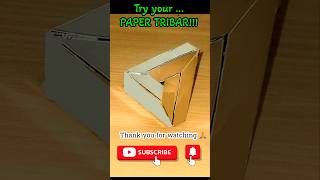 Penrose Triangle or Tribar | how to make paper Tribar? #shortvideo