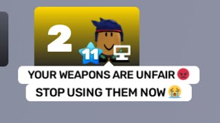 When your opponent hates your weapons in Rivals...
