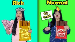 Rich Vs Normal Food Challenge | Hungry Birds