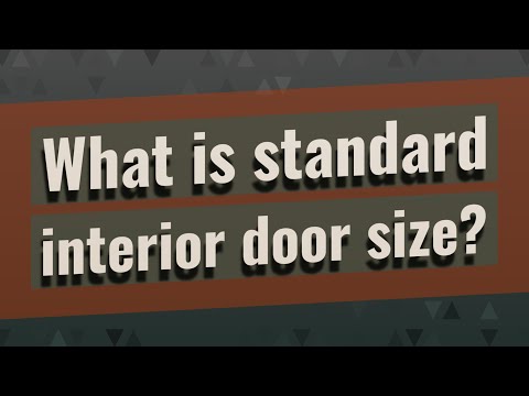What is the size of a standard size door?