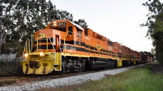 Georgia Central 2114 switches a yard in Savannah, GA. 10/3/18