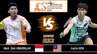 Moh. Zaki Ubaidillah vs Justin Hoh - Thailand Masters 2025 Badminton - R32