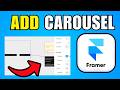 How To Add Carousel In Framer (2026) (Best Method)