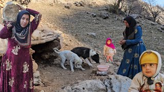 Khadija built a hut for Jackie and her pet tiger to keep them warm and fed them.