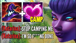 League of Legends but I ONLY camp Katarina the entire game (SHE DIED 19 TIMES)