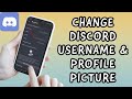 How To Change Your DISCORD Username & Profile Picture (2023)