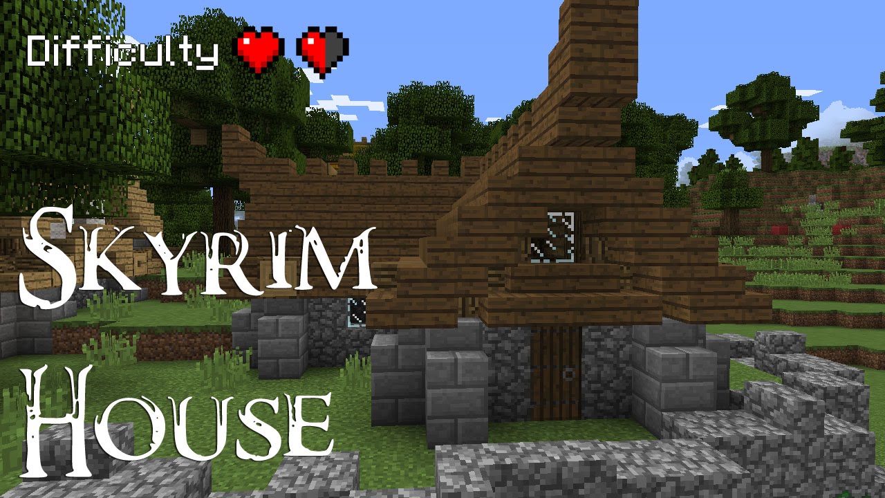 Minecraft - How To Build A Skyrim Style House - YouTube