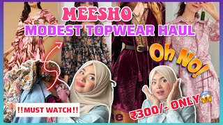 Meesho modest topwear haul‼️kurti haul , festive wear salwar suit , ₹300/- 💸😍 🛍️