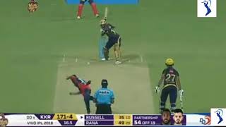 Russel 41 runs on 12 balls | KKK vs DD vivo IPL 2018 Russel 41 runs on 12 balls | KKK vs DD vivo IPL 2018