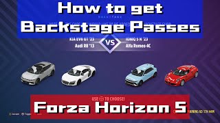 How to get a Backstage Pass in Forza Horizon 5 | Let's Talk About It