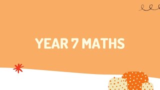 Year 7 maths: reflections