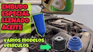 EMBUDO ESPECIAL PARA ACEITE SE ADAPTA AL TAPÓN DE TU COCHE