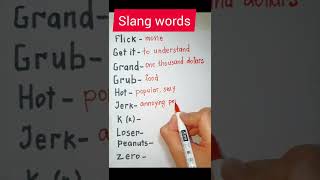 Slang words