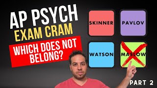 AP Psychology Exam Cram Review: Which Does Not Belong? (Part 2)