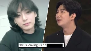 Jung Kook CRIES "Please Dont Go"! RM CRIES Over Filing To Enlist & Military Date Leaks? HYBE Posts