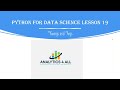 Python for Data Science Lesson 19: **Kwargs and *Args