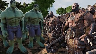 10,000 Hulks vs 1,000,000 Orcs | Ultimate Epic Battle Simulator 2 | UEBS 2