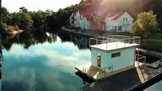 Sauna boat to Farsund Resort in Norway