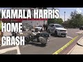 Driver crashes into security gate of Kamala Harris' house