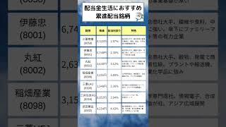 配当金生活におすすめ累進配当銘柄　#配当金生活 #日本株