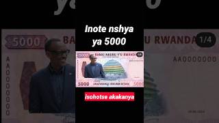 🚨BNR yashyize hanze Inote nshya iya 5000 na 2000 #shorts #paulkagame #banknotes