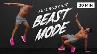 30 Min BEAST MODE HIIT – Full Body Workout, No Equipment | 4x5 Method