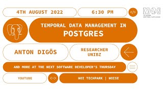 Temporal data management in Postgres