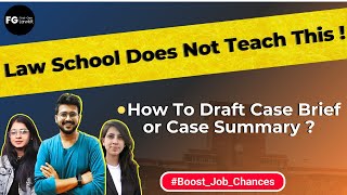 How to write Case Brief or Case Summary? | Legal Case Brief