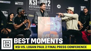 Best Moments From The KSI vs. Logan Paul 2 Final Press Conference
