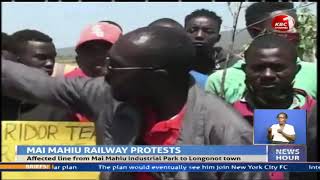 Locals stage protest in Naivasha lamenting lack of job opportunities in railway construction project