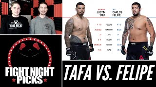 UFC Fight Night: Justin Tafa vs. Carlos Felipe Prediction