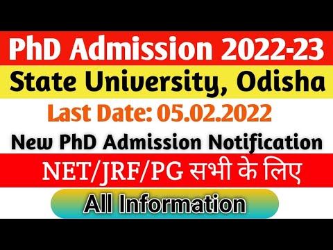 PhD Admission Notification | PhD Admission Notification 2023 | Latest ...