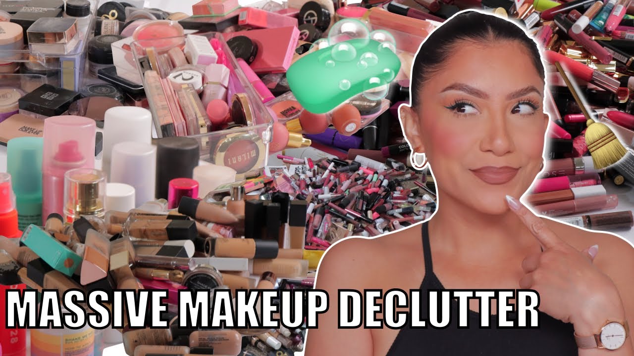 Massive Makeup Declutter Getting Rid Of Lots Of Makeup Beauty Room